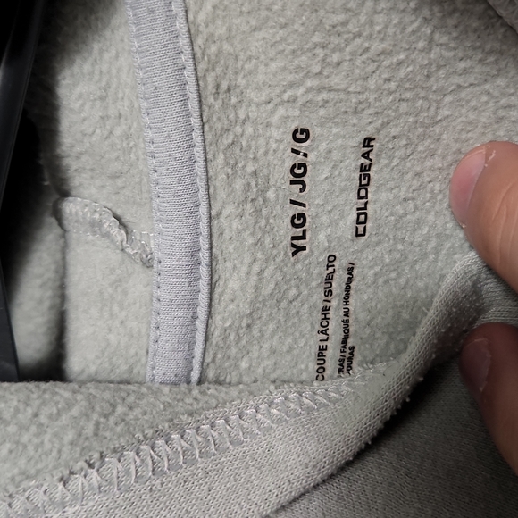 Under Armour grey youth large cold gear hoodie - Picture 3 of 3